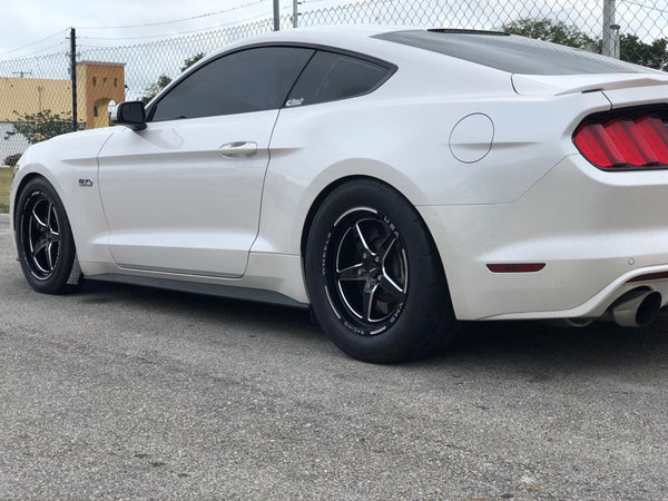 DRAG PACK STREET DRAG RACE V-STAR WHEELS 17x10 54 OFFSET & 18X5 5X114.3 -12 OFFSET 05-14 S197 (NO BREMBO) & S550 MUSTANG INCLUDING THE GT WITH PP BREMBO BRAKES 2024 S650 NON PP & DARKHORSE BLACK OR POLSHED // PART # VWST013 & 14, VWST027 & 28 VWST096 & 97