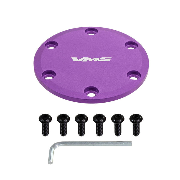 HORN DELETE PLATE KIT FOR 6 and 5 BOLT HUBS for use on VMS RACING ALUMINUM STEERING WHEELS: APEX GLADIATOR  FURY and PRODIGY // PART # SW650 (5 BOLT) or SW750 (6 BOLT)