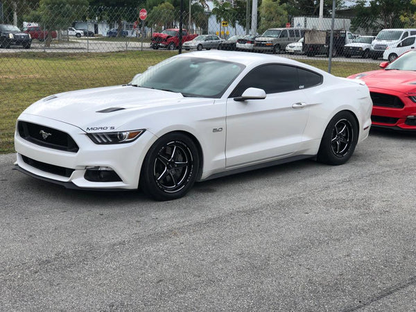 DRAG PACK STREET DRAG RACE V-STAR WHEELS 17x10 54 OFFSET & 18X5 5X114.3 -12 OFFSET 05-14 S197 (NO BREMBO) & S550 MUSTANG INCLUDING THE GT WITH PP BREMBO BRAKES 2024 S650 NON PP & DARKHORSE BLACK OR POLSHED // PART # VWST013 & 14, VWST027 & 28 VWST096 & 97