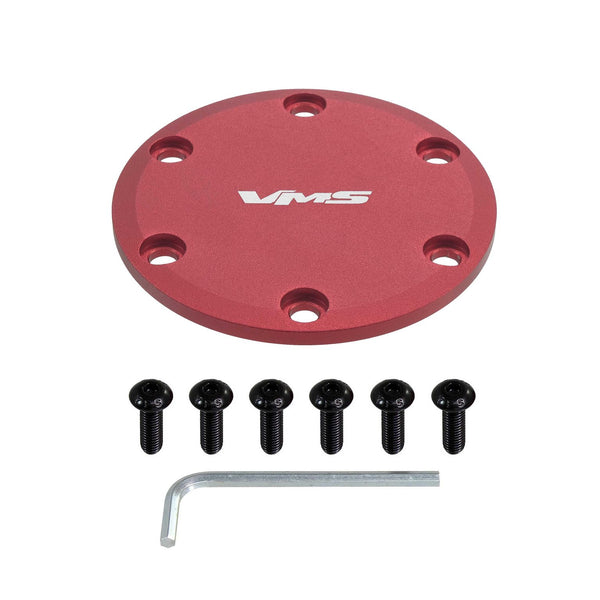 HORN DELETE PLATE KIT FOR 6 and 5 BOLT HUBS for use on VMS RACING ALUMINUM STEERING WHEELS: APEX GLADIATOR  FURY and PRODIGY // PART # SW650 (5 BOLT) or SW750 (6 BOLT)