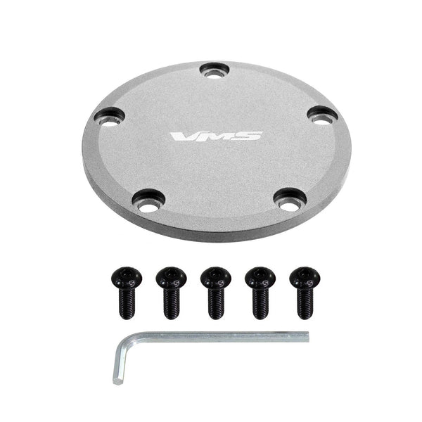 HORN DELETE PLATE KIT FOR 6 and 5 BOLT HUBS for use on VMS RACING ALUMINUM STEERING WHEELS: APEX GLADIATOR  FURY and PRODIGY // PART # SW650 (5 BOLT) or SW750 (6 BOLT)