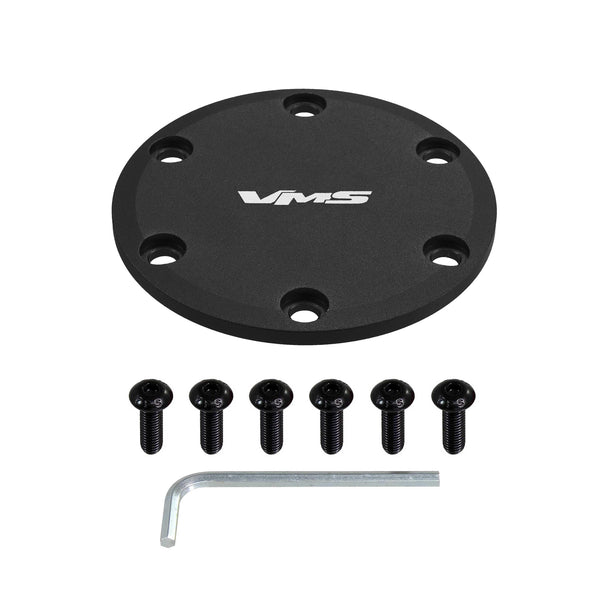 HORN DELETE PLATE KIT FOR 6 and 5 BOLT HUBS for use on VMS RACING ALUMINUM STEERING WHEELS: APEX GLADIATOR  FURY and PRODIGY // PART # SW650 (5 BOLT) or SW750 (6 BOLT)