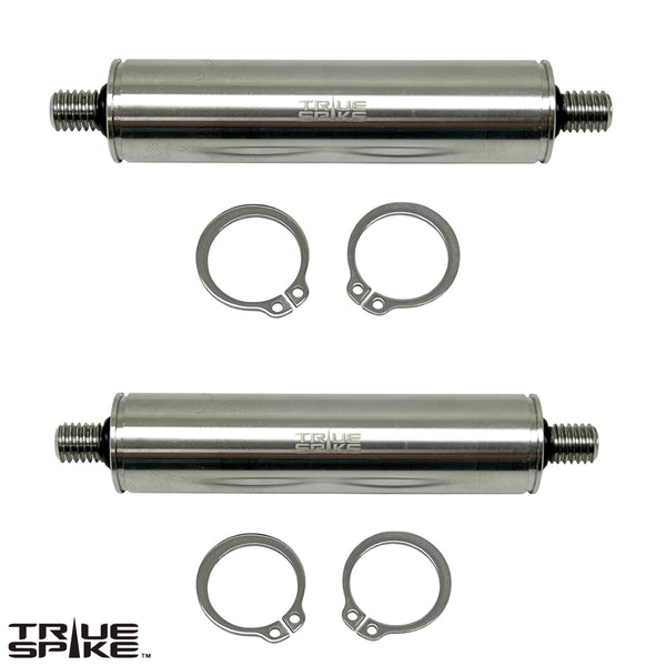 TRUE SPIKE STAINLESS STEEL TOW PULL PIN KIT 3/4" WITH SPIKES or BULLETS for BUMPER RECOVERY SHACKLE or TOW HOOK D RING