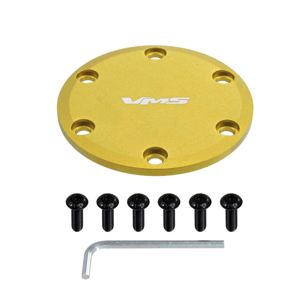 HORN DELETE PLATE KIT FOR 6 and 5 BOLT HUBS for use on VMS RACING ALUMINUM STEERING WHEELS: APEX GLADIATOR  FURY and PRODIGY // PART # SW650 (5 BOLT) or SW750 (6 BOLT)