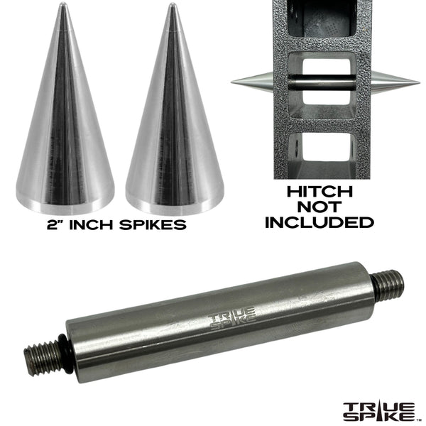 TRUE SPIKE TRAILER TOW STOW HITCH RECEIVER PIN KIT 5/8" STAINLESS STEEL PIN WITH SPIKES or BULLETS