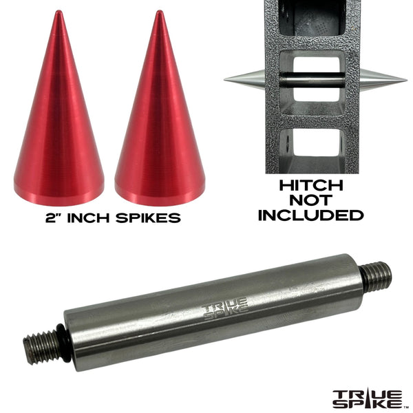 TRUE SPIKE TRAILER TOW STOW HITCH RECEIVER PIN KIT 5/8" STAINLESS STEEL PIN WITH SPIKES or BULLETS