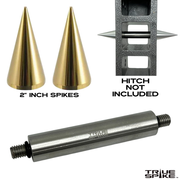 TRUE SPIKE TRAILER TOW STOW HITCH RECEIVER PIN KIT 5/8" STAINLESS STEEL PIN WITH SPIKES or BULLETS