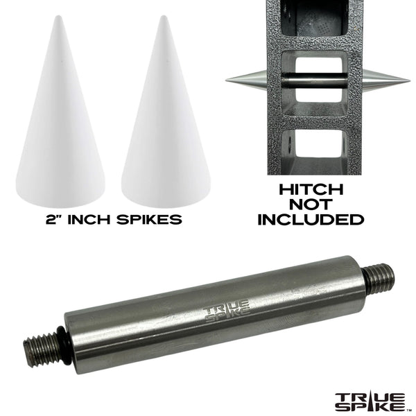 TRUE SPIKE TRAILER TOW STOW HITCH RECEIVER PIN KIT 5/8" STAINLESS STEEL PIN WITH SPIKES or BULLETS