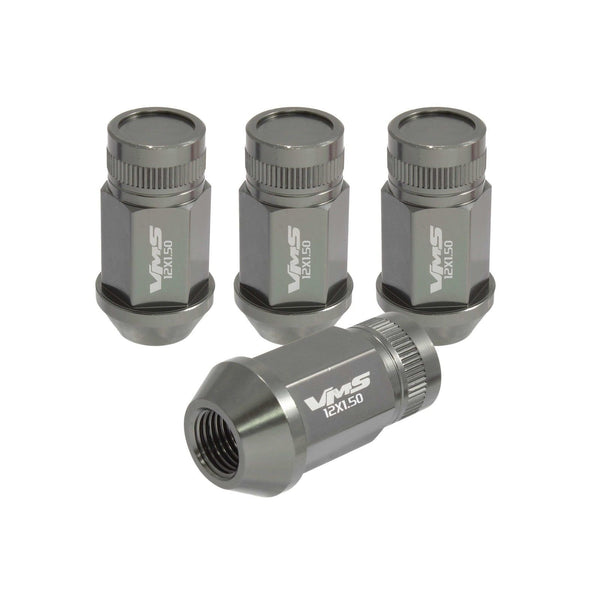 12x1.25 MM 44MM LONG FORGED ALUMINUM CLOSED END LIGHT WEIGHT RACING LUG NUTS