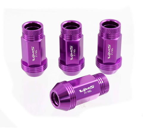 7/16 44MM LONG FORGED ALUMINUM OPEN END LIGHT WEIGHT RACING LUG NUTS