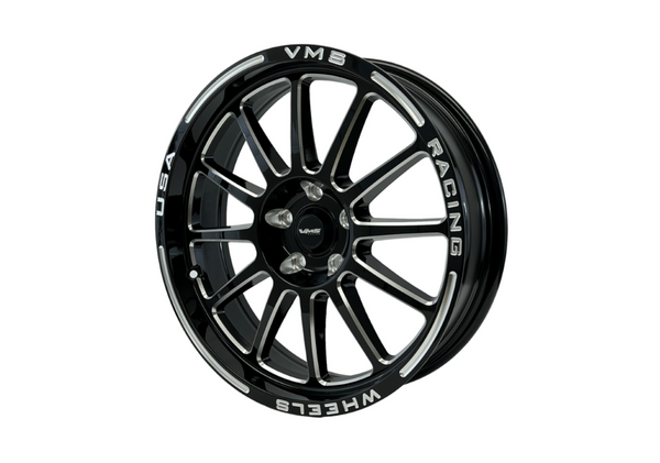 DRAG PACK STREET DRAG RACE BLACK HAWK 17x10 44 OFFSET & 18x5 -25 OFFSET 5X120.7 10-23 GEN 5/6 CAMARO SS & V6, 08-09 PONTIAC G8 GT, 14-17 CHEVY SS,  08-14 CADILLAC CTS-V, 06-13 CORVETTE Z06 & GS // PART# VWBH017 & VWBH018