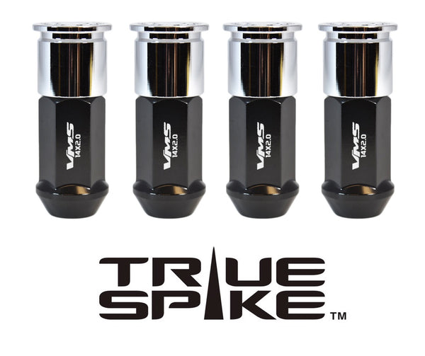 14X1.5 MM 73 MM LONG FORGED STEEL "GO AHEAD MAKE MY DAY" LUG NUTS WITH ANODIZED ALUMINUM CAP 00- UP CHEVROLET SILVERADO TAHOE GMC SIERRA 12-UP DODGE RAM 15-UP F150 // CAP: 20MM DIAMETER 22MM HEIGHT PART # LGC013 & LGC014