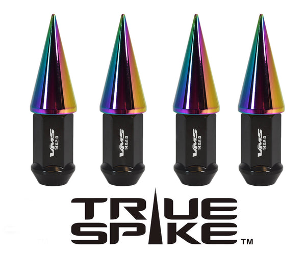 9/16-18 101MM LONG CNC MACHINED FORGED STEEL EXTENDED SPIKE (25MM DIAMETER) LUG NUTS ANODIZED ALUMINUM CAPS TRUCK LENGTH 65-87 CHEVROLET (8 LUG) C20 C30 K20 K30 GMC 02-11 DODGE RAM 80-98 FORD F250 F350 // 25MM CAP DIAMETER 51MM CAP LENGTH PART # LGC020