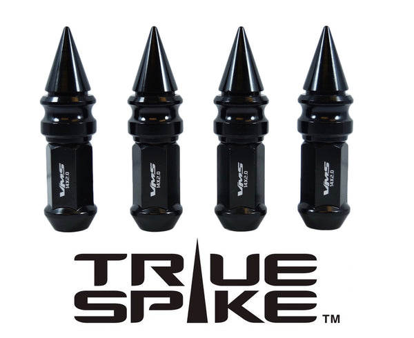 14x2.0 MM 101MM LONG RIBBED SPIKE (25MM DIAMETER) STEEL LUG NUTS ANODIZED ALUMINUM CAPS TRUCK LENGTH 04-14 FORD F150 RAPTOR TREMOR EXPEDITION // 25MM CAP DIAMETER 51MM CAP LENGTH PART NUMBER LGC028