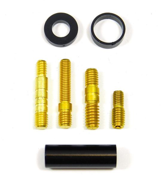 BILLET ALUMINUM EXTREME SHORT ANTENNA KIT .70" INCHES (18MM) LONG BLACK // PART # SAB18