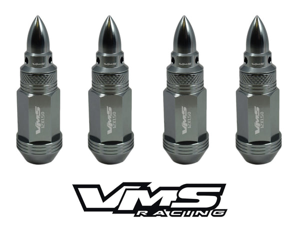 12x1.5 MM SPIKE / BULLET FORGED ALUMINUM LIGHT WEIGHT RACING LUG NUTS // PART # LG0151 & LGC200
