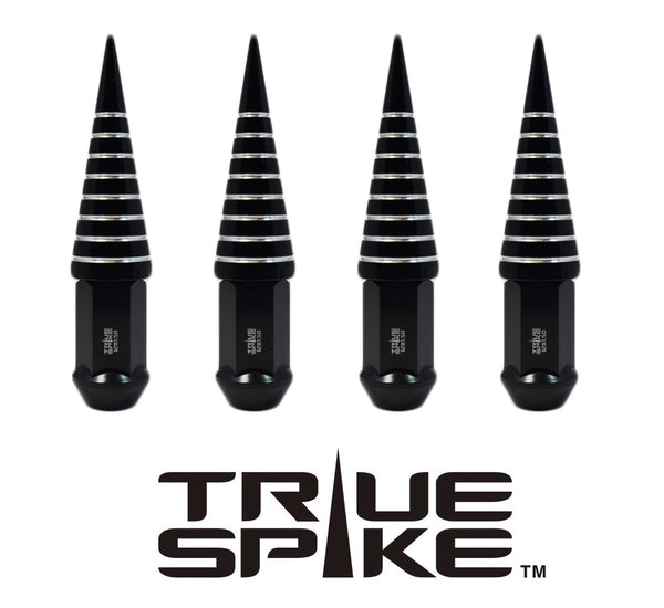 12x1.5 MM 112MM LONG CNC MACHINED FORGED STEEL LUG NUTS ANODIZED ALUMINUM SPIRAL SPIKE (25MM DIAMETER) CAPS // 25MM CAP DIAMETER 73MM CAP LENGTH PART NUMBER LGC026